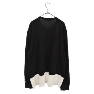 MONCLER モンクレール MAGLIA T-SHIRT マリア ブランドロゴデザインクルーネックコットンロングスリーブTシャツ 長袖カットソー ブラック F10918D70020
