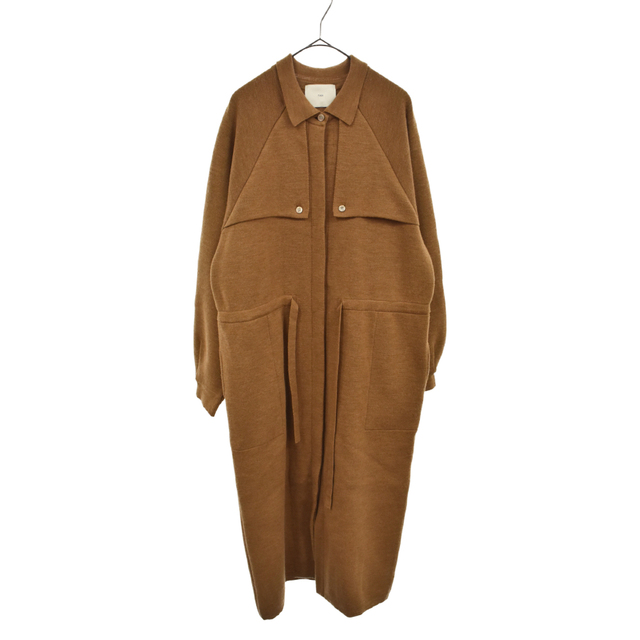 TAN タン 18AW ニット ラグランスリーブ コート ウエストリボン ウエストリボン ブラウン TN18AW040 レディース