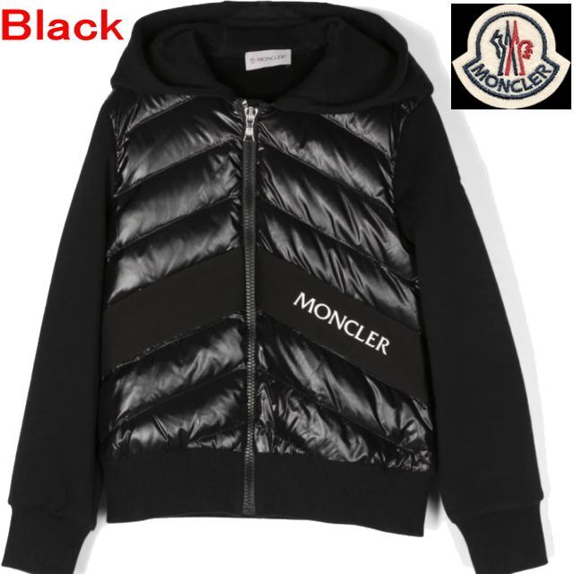 ●新品/正規品● MONCLER 袖ロゴ コットンとナイロン フディー