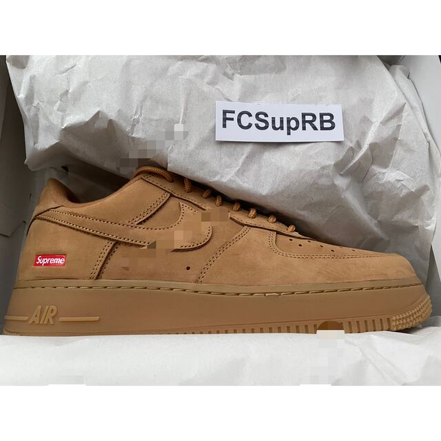 Supreme/nike airforce1 low wheat 27センチ