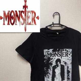 Monster アニメ Tシャツ 黒 浦沢直樹(Tシャツ/カットソー(半袖/袖なし))