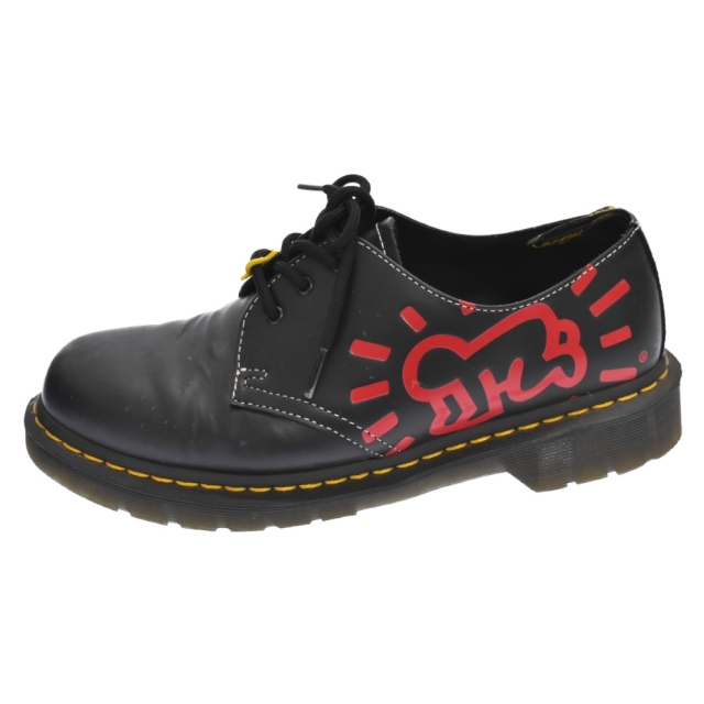 Dr.Martens ドクターマーチン ×KEITH HARING 3EYE GIBSON SHOE キースへリング 3アイ ギブソンシューズ 3ホールシューズ ブラック AW006