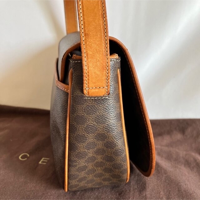 【人気】セリーヌ　マカダム　ショルダーバッグ　Celine バッグ　ヴィンテージ