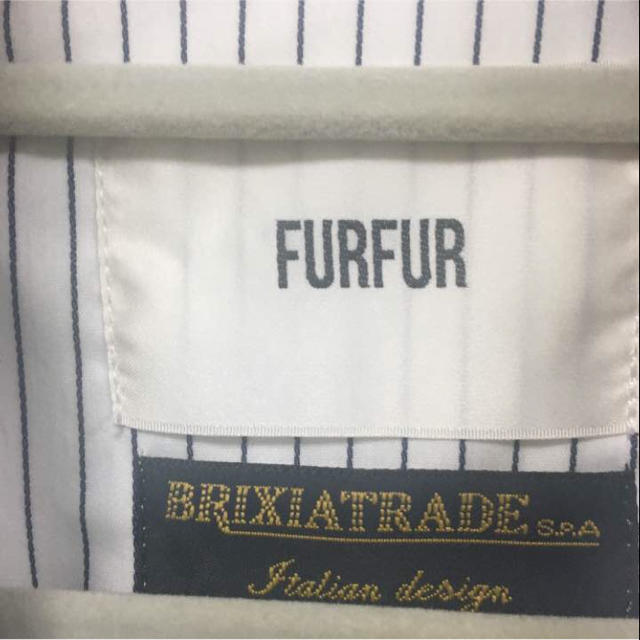 fur fur(ファーファー)のFURFUR ロングコート ネイビー レディースのジャケット/アウター(ロングコート)の商品写真