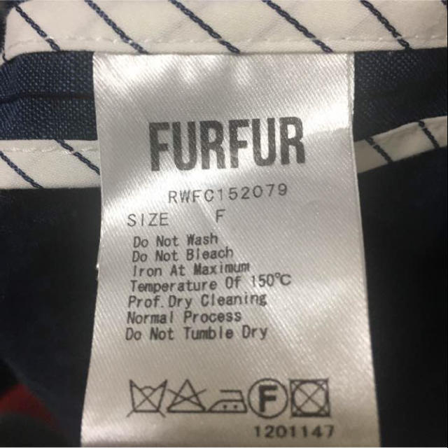 fur fur(ファーファー)のFURFUR ロングコート ネイビー レディースのジャケット/アウター(ロングコート)の商品写真