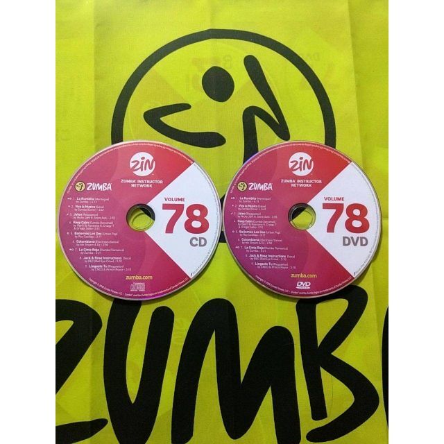 Zumba(ズンバ)のZUMBA　ズンバ　ZIN78　CD＆DVD　インストラクター専用 エンタメ/ホビーのDVD/ブルーレイ(スポーツ/フィットネス)の商品写真