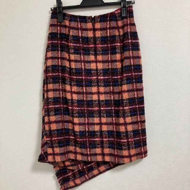 【279】美品　アナイ　ループチェックタイト　スカート