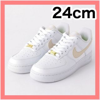 ナイキ(NIKE)のナイキ エアフォース1 NIKE AIR FORCE 1 ベージュ 24.0(スニーカー)