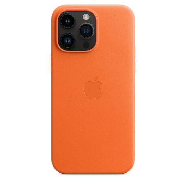 iPhone 14 Pro Maxレザーケース オレンジ*アップル純正品* 3