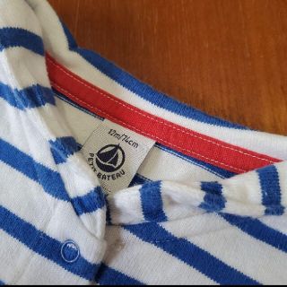 プチバトー(PETIT BATEAU)のプチバトー マリンカーディガンsize12M-74cm(カーディガン/ボレロ)