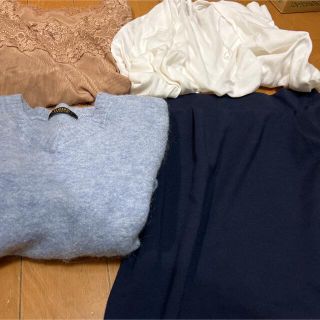 ユニクロ(UNIQLO)のレディース　大きいサイズ　L  X L まとめ売り(シャツ/ブラウス(長袖/七分))