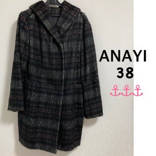 アナイ(ANAYI)のアナイ☆ANAYI☆シャギーチェックフードコート(ピーコート)