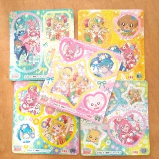 【プリキュア】キラキラシール５枚セット(カード)