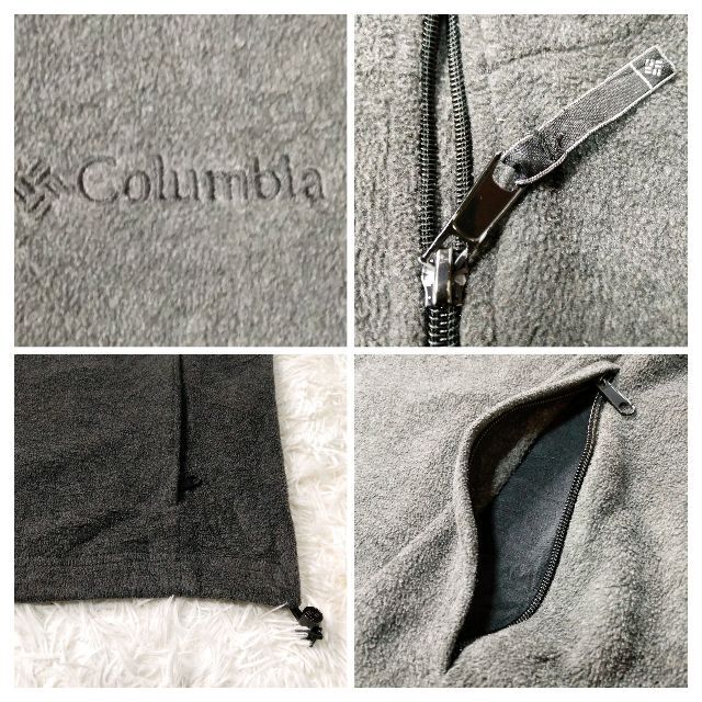Columbia(コロンビア)の90s★US輸入古着★Columbia フルジップフリース XLサイズ グレー メンズのジャケット/アウター(ブルゾン)の商品写真