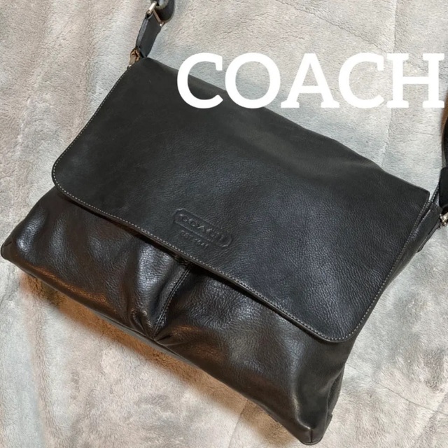 美品 COACH/コーチ レザーメッセンジャーバッグ - ショルダーバッグ