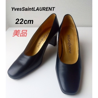 イヴサンローランボーテ(Yves Saint Laurent Beaute)の【YvesSaintLAURENT】美品 パンプス ブラック 35サイズ(ハイヒール/パンプス)