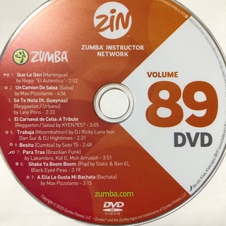 ズンバ　ZIN89  CD.DVD