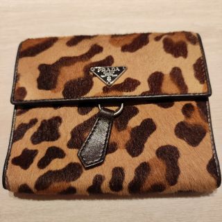 プラダ(PRADA)のPRADA★ハラコ三つ折り財布(財布)