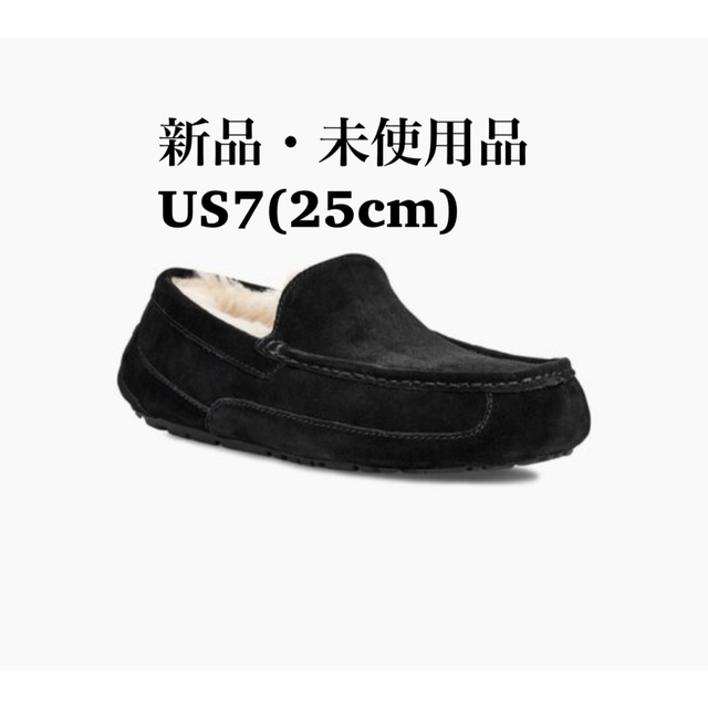 UGG UGG アグ ASCOT アスコット ブラック モカシン メンズ メンズシューズの通販 by RUGGED《スニーカー、古着》 UGGモカシン メンズ ブラック