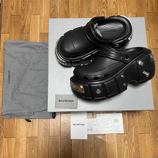 靴/シューズbalenciaga バレンシアガ　クロックス　ハードクロックス　サイズ39