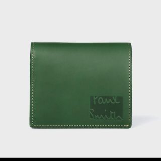 新品 ポールスミス PAUL SMITH 2つ折り財布 BILLFOLD AND COIN WALLET グリーン 深緑