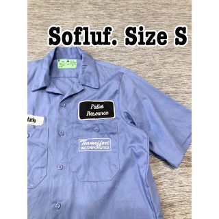 Sofluf ワークシャツ　Vintage ワッペン(シャツ)