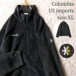 コロンビア(Columbia)のUS輸入古着★Columbia フルジップフリース XLサイズ ダークグレー(ブルゾン)