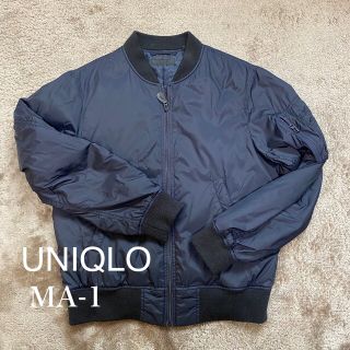 ユニクロ(UNIQLO)のUNIQLO MA 1ジャケット　レディースMサイズ(ブルゾン)