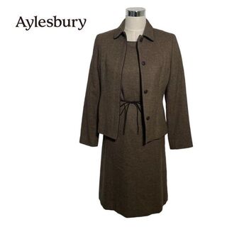 アリスバーリー(Aylesbury)のアリスバーリー スーツ セットアップ ワンピース ウール カシミヤ混 ブラウン(スーツ)