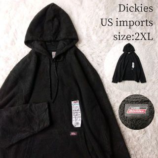 ディッキーズ(Dickies)のUS輸入★Dickies フリースパーカー プルオーバー 2XL ブラック(パーカー)