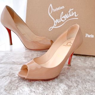 クリスチャンルブタン(Christian Louboutin)のルブタン　定番　パンプス　サンダル　ハイヒール　オープントゥ　靴　極美品(ハイヒール/パンプス)