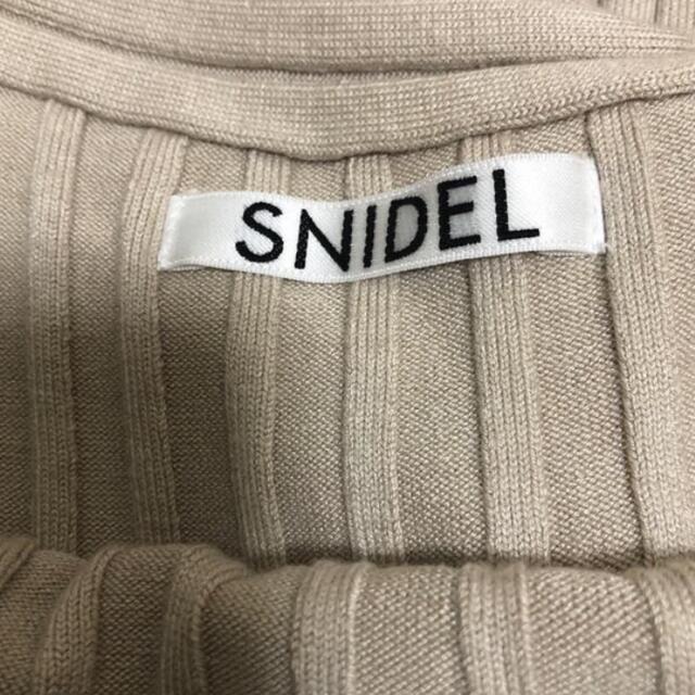 SNIDEL(スナイデル)のsnidel アシメワイドリブニットワンピース レディースのワンピース(ロングワンピース/マキシワンピース)の商品写真