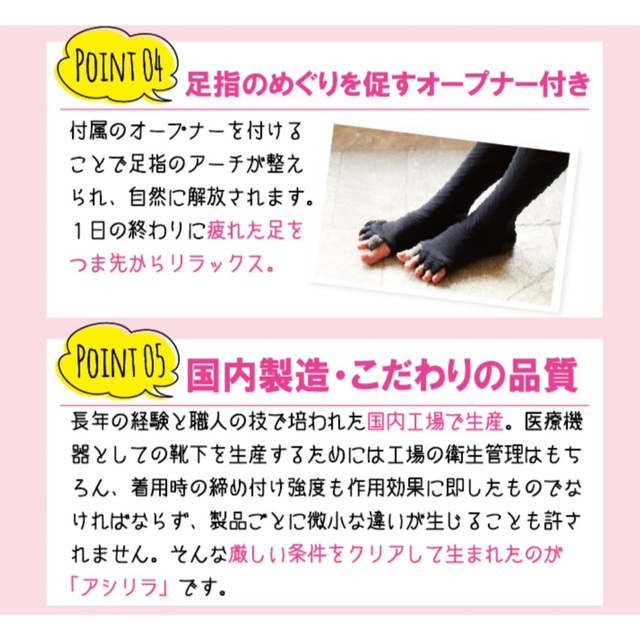 【匿名配送】スリムトビラ アシリラ(医療用着圧ソックス) M-L