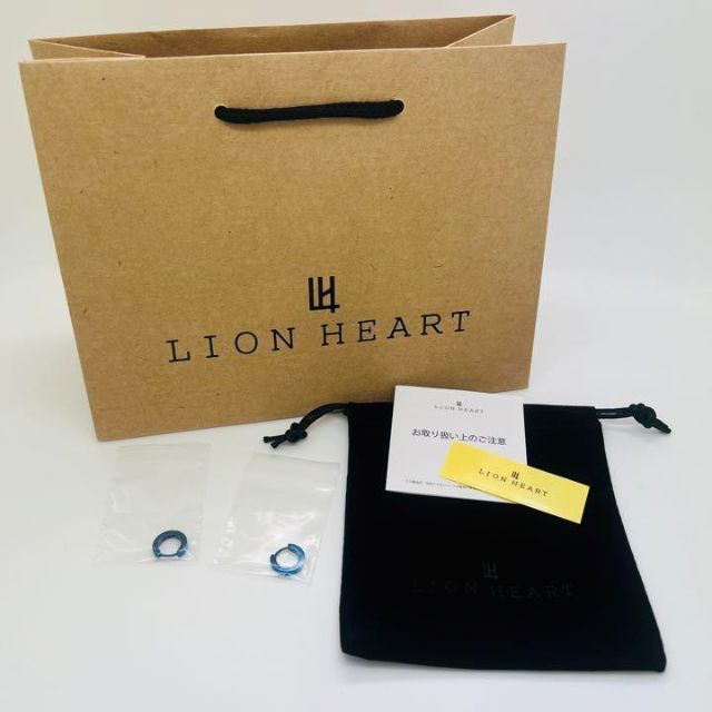 LION HEART(ライオンハート)のLION HEART ライオンハート ピアス LHMP006NBL 2点 両耳用 メンズのアクセサリー(ピアス(両耳用))の商品写真