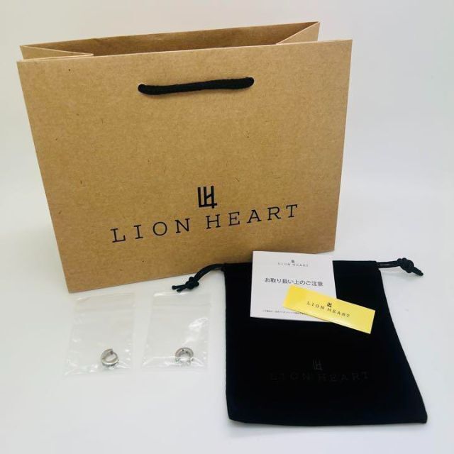 LION HEART(ライオンハート)のLION HEART ライオンハート ピアス LHMP008NBK 2点 両耳用 メンズのアクセサリー(ピアス(両耳用))の商品写真