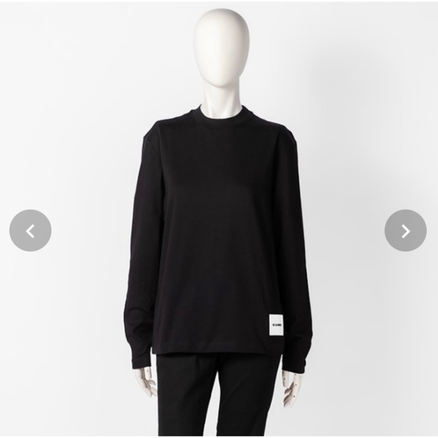 Jil Sander(ジルサンダー)のジルサンダー JIL SANDER2022年秋新作 ロゴラベル ロングTシャツ② メンズのトップス(Tシャツ/カットソー(七分/長袖))の商品写真