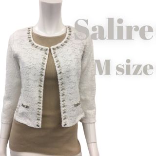 サリア(salire)のSalire カーディガン　レース　キャバ嬢　結婚式　匿名配送　新品未使用(カーディガン)