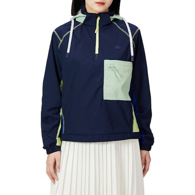 XL*新品*現行品□LACOSTE□撥水加工カラーブロック・アノラックジャケット-