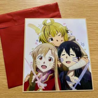 カドカワショテン(角川書店)のSAO 劇場特典(ミニ色紙風ポートレート)(ノベルティグッズ)