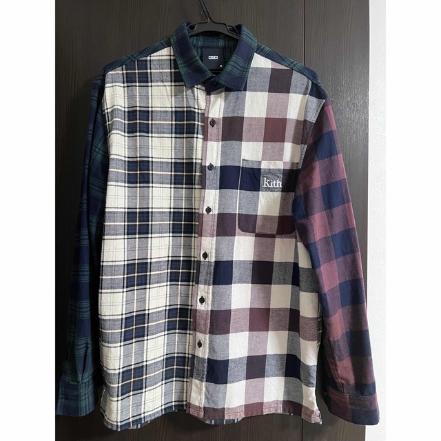 KITH Plaid Mix LuddleButtonDown Saddle M