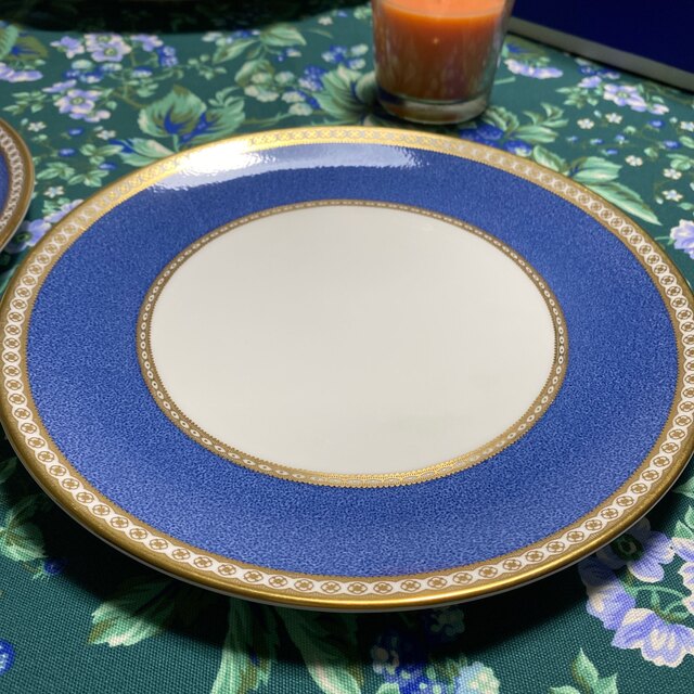 新品未使用】WEDGWOOD ユーランダーパウダーブルー プレート2枚 特選