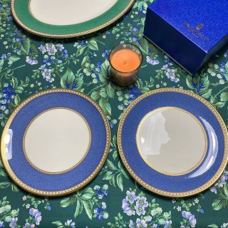 ウェッジウッド(WEDGWOOD)の【新品未使用】WEDGWOOD ユーランダーパウダーブルー　プレート2枚(食器)