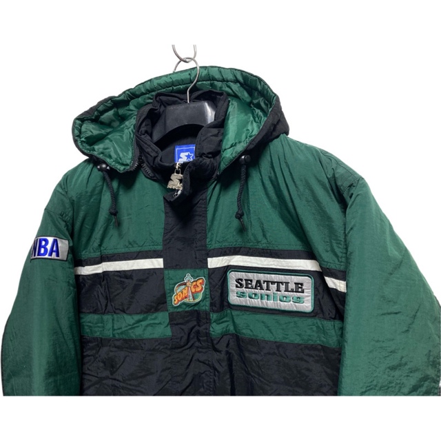 DEAD 90's NBA STARTER シアトルソニックス スタジャンL中綿 メンズのジャケット/アウター(スタジャン)の商品写真