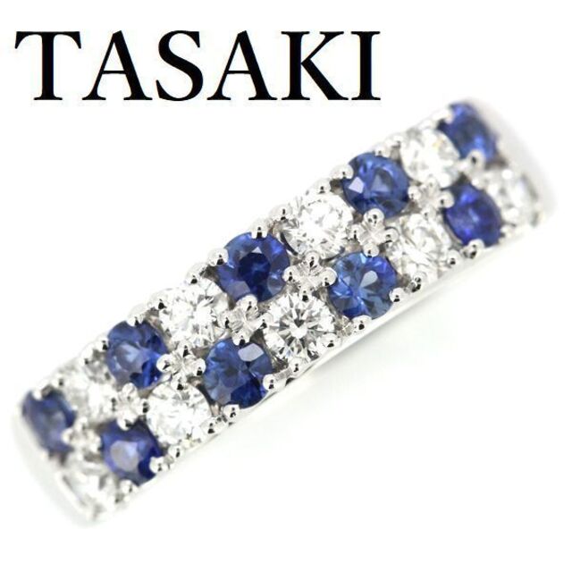 TASAKI ブルーサファイア ダイヤモンド 0.47ct リング K18WG