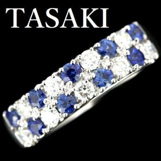 TASAKI ブルーサファイア ダイヤモンド 0.47ct リング K18WG