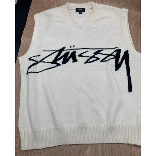 STUSSY - STUSSY KNIT SWEATER ニットベスト XLの通販 by keyhuman's shop｜ステューシーならラクマ