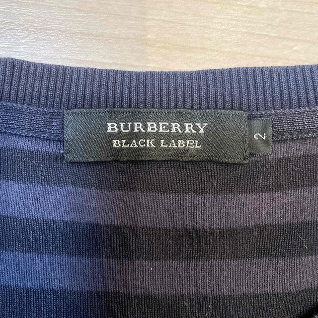 BURBERRY BLACK LABEL(バーバリーブラックレーベル)のバーバリーブラックレーベル　綿ニットロンT メンズのトップス(Tシャツ/カットソー(七分/長袖))の商品写真