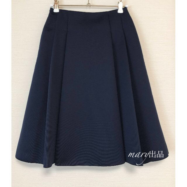 新品☆M-premier☆エムプルミエ☆フレアスカート☆ネイビー