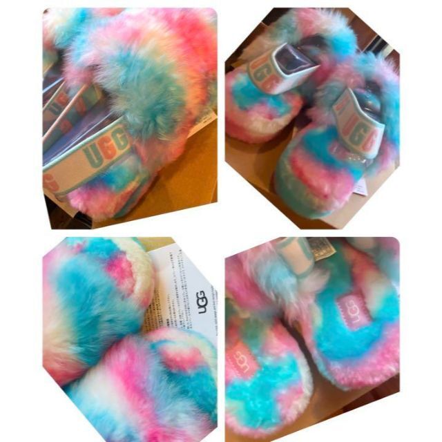 UGG - 激レア✨新品✨25cm✨UGG✨FLUFF YEAH PRIDE✨ファーサンダルの