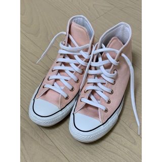 コンバース(CONVERSE)のConverse ハイカットサーモンピンク　ルイヴィトンヴェルニ長財布(スニーカー)